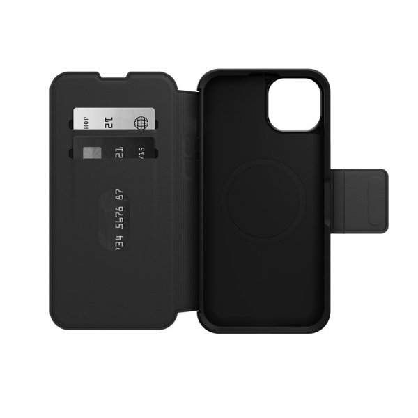 Otterbox iPhone 15 Plus -kotelo Strada MagSafe Shadow Black