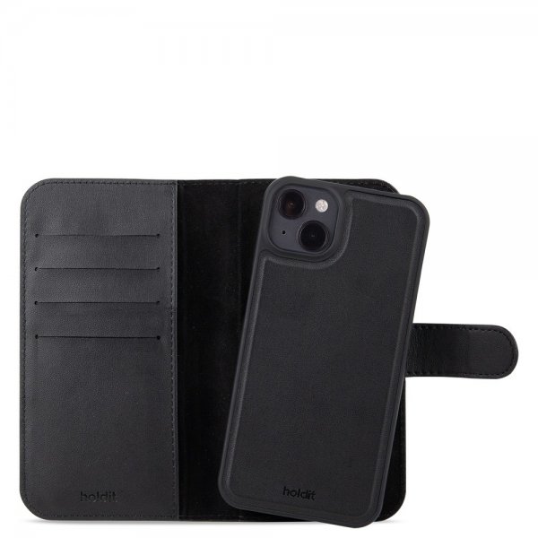 holdit iPhone 15 Plus -lompakkokotelo Magnet Plus, musta
