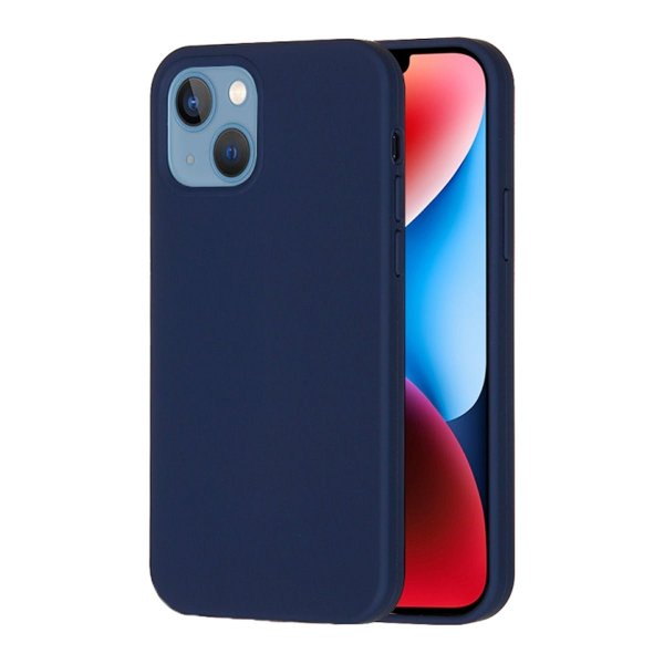 iPhone 15 Plus Silikonisuojakuori Sininen
