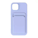 iPhone 15 Plus Suojakuori Korttipidike Violetti