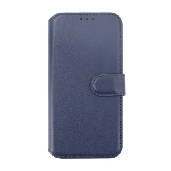 Rvelon iPhone 15 Plus Kotelo Aitoa Nahkaa Sininen