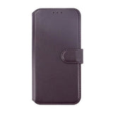 Rvelon iPhone 15 Plus Kotelo Aitoa Nahkaa Violetti