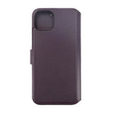 Rvelon iPhone 15 Plus Kotelo Aitoa Nahkaa Violetti