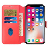 Rvelon iPhone 15 Plus Aidot Nahkakuoret Punainen