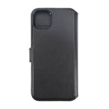 Rvelon iPhone 15 Plus Kotelo Aitoa Nahkaa Musta