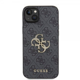 Guess iPhone 15 Plus Kuori 4G Logo Harmaa