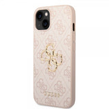 Guess iPhone 15 Plus Suojakuori 4G Logo Roosa