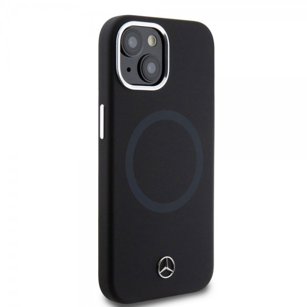 Mercedes Benz iPhone 15 Plus Suojakuori Bicolor MagSafe Musta