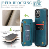 CaseMe iPhone 15 Plus Suojakuori C20-sarja Petrol