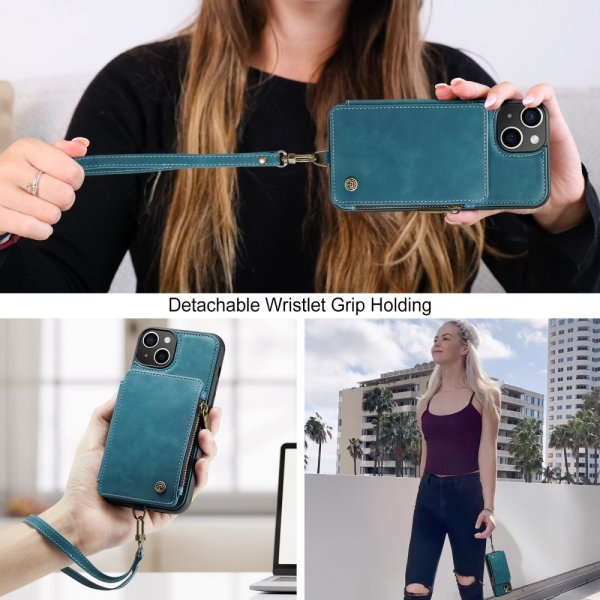 CaseMe iPhone 15 Plus Suojakuori C20-sarja Petrol