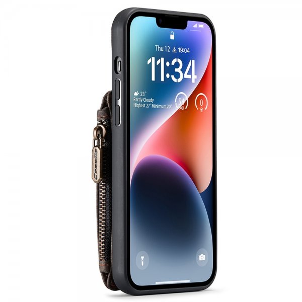 CaseMe iPhone 15 Plus Suojakuori C20-sarja Kahvi