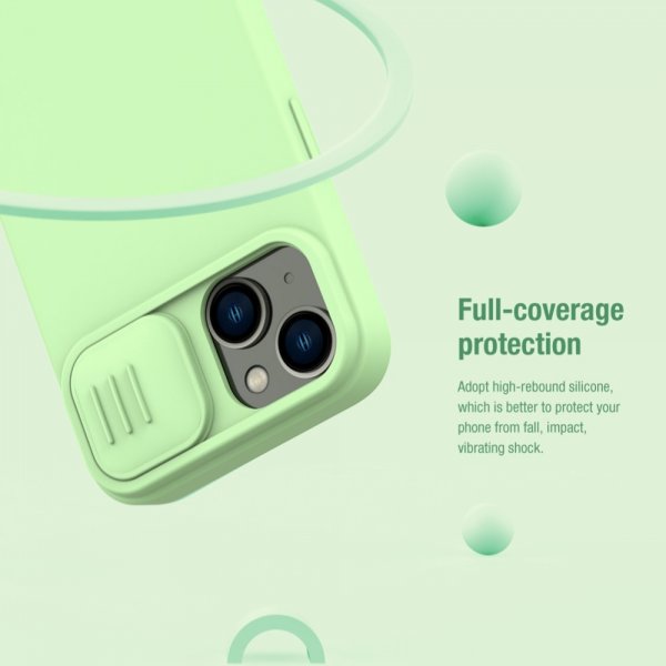 Nillkin iPhone 15 Plus Suojakuori CamShield Silky Sininen