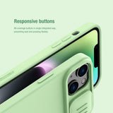 Nillkin iPhone 15 Plus Suojakuori CamShield Silky Sininen