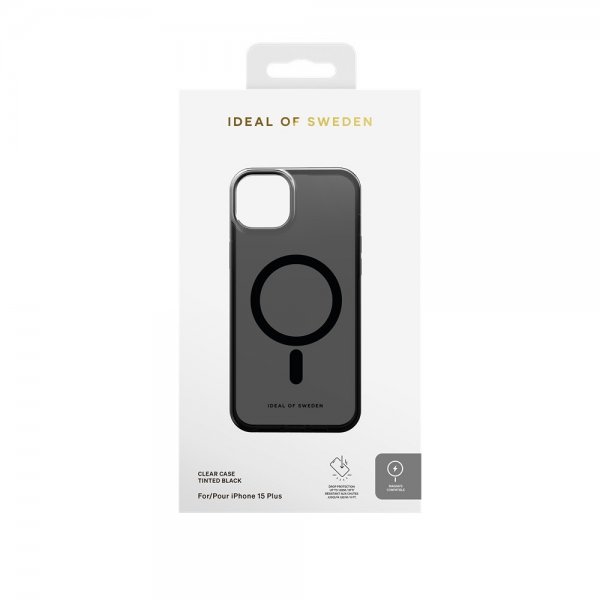 Ideal of Sweden iPhone 15 Plus Kuori Clear Case MagSafe Tinted Black