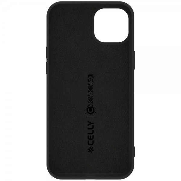 Celly iPhone 15 Plus -suojakuori CROMOMAG Musta