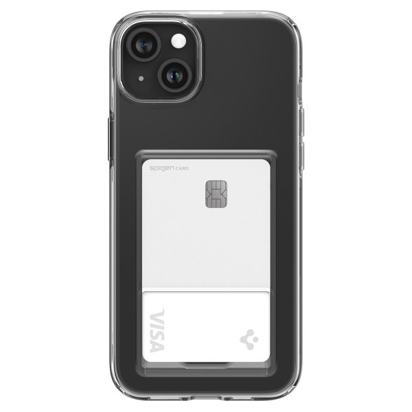 Spigen iPhone 15 Plus -suojakuori Crystal Slot Crystal Clear