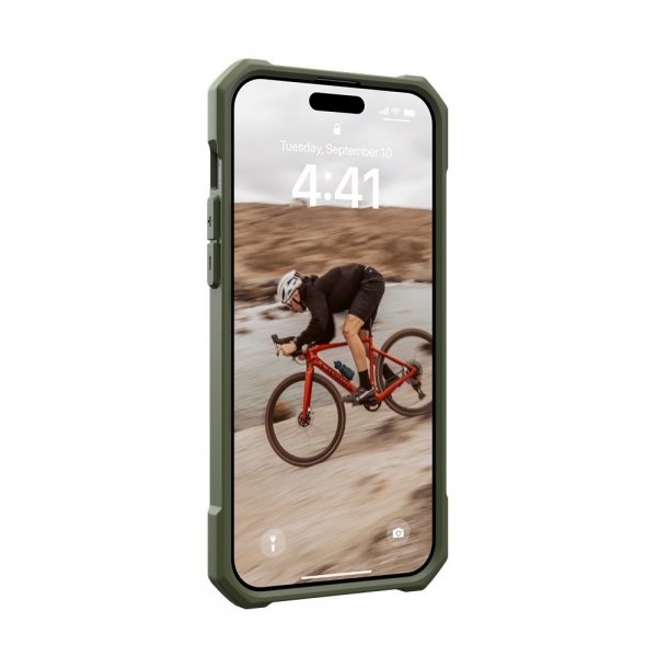Urban Armor Gear (UAG) iPhone 15 Plus Essential Armor MagSafe -suojakuori, Olive Drab