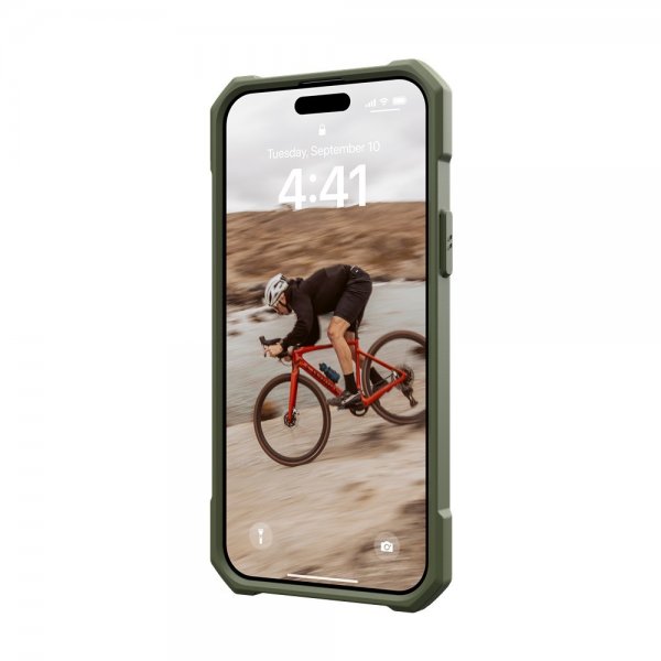 Urban Armor Gear (UAG) iPhone 15 Plus Essential Armor MagSafe -suojakuori, Olive Drab