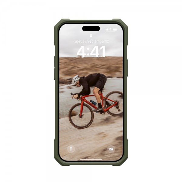 Urban Armor Gear (UAG) iPhone 15 Plus Essential Armor MagSafe -suojakuori, Olive Drab