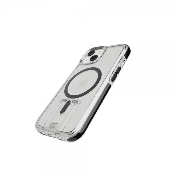 Tech21 iPhone 15 Plus -suojakuori Evo Crystal Kick MagSafe Clear/Black
