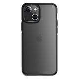 X-Level iPhone 15 Plus Kuori Huurrettu Läpinäkyvä Musta