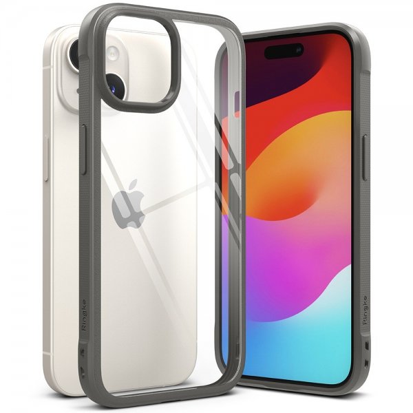 Ringke iPhone 15 Plus Suojakuori Fusion Bold Harmaa
