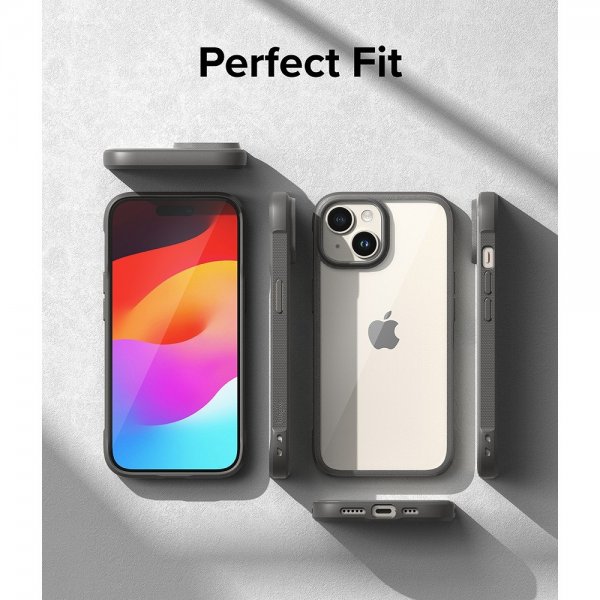 Ringke iPhone 15 Plus Suojakuori Fusion Bold Harmaa