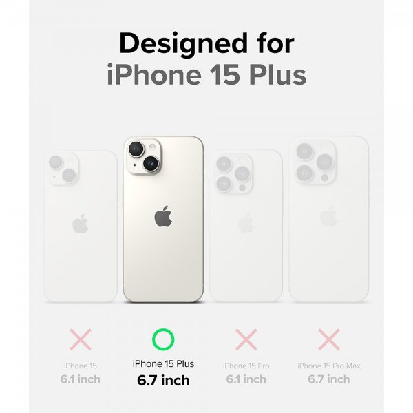 Ringke iPhone 15 Plus Suojakuori Fusion Bold Matte Black