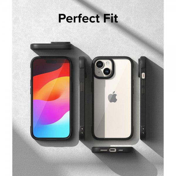 Ringke iPhone 15 Plus -suojakuori Fusion Bold, musta