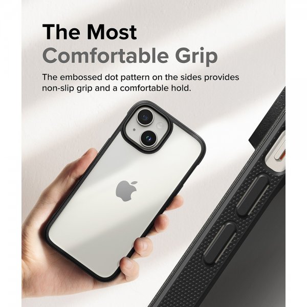Ringke iPhone 15 Plus -suojakuori Fusion Bold, musta
