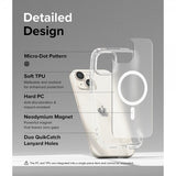 Ringke iPhone 15 Plus Suojakuori Fusion Magnetic Matte Clear