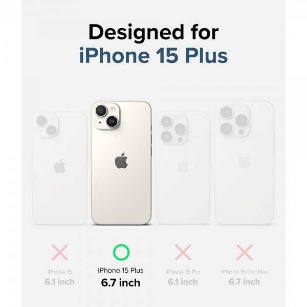 Ringke iPhone 15 Plus Suojakuori Fusion Matte Clear