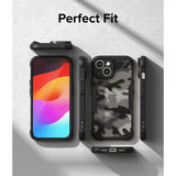 Ringke iPhone 15 Plus Suojakuori Fusion X Design Camo Black