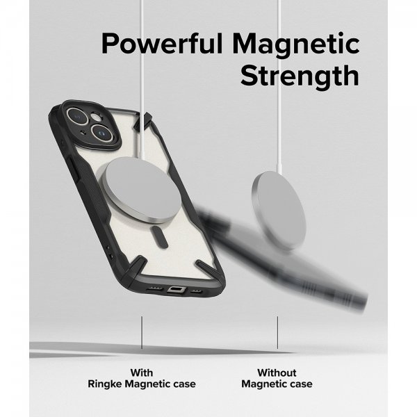 Ringke iPhone 15 Plus Suojakuori Fusion X Magnetic Matte Black