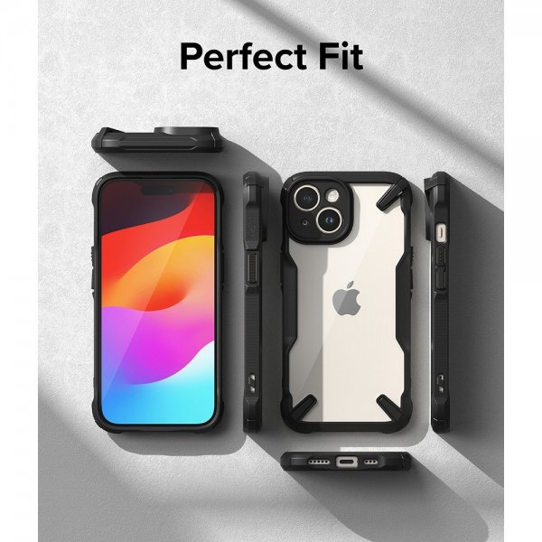 Ringke iPhone 15 Plus -suojakuori Fusion X Musta