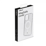 Celly iPhone 15 Plus -suojakuori GELSKINMAG MagSafe Läpinäkyvä
