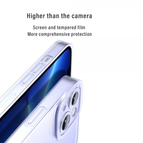 X-Level iPhone 15 Plus -kuori, karkaistu lasi, sininen