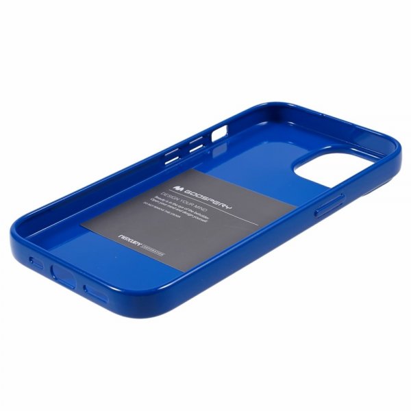 Mercury iPhone 15 Plus Suojakuori Jelly Glitter Sininen