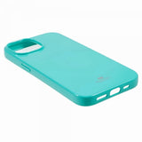 Mercury iPhone 15 Plus Suojakuori Jelly Glitter Syaani