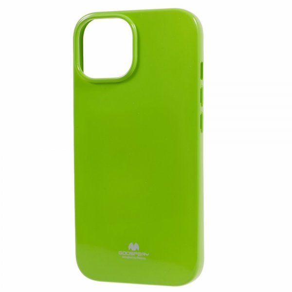 Mercury iPhone 15 Plus Suojakuori Jelly Glitter Vihreä