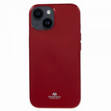 Mercury iPhone 15 Plus Suojakuori Jelly Glitter Punainen