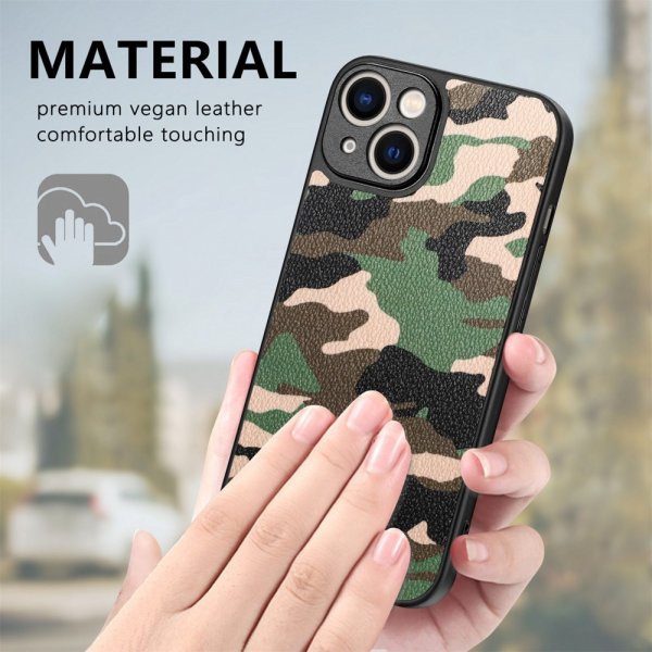 iPhone 15 Plus Suojakuori Camo Keltainen