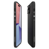 Spigen iPhone 15 Plus Suojakuori Liquid Air Matte Black