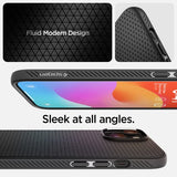 Spigen iPhone 15 Plus Suojakuori Liquid Air Matte Black