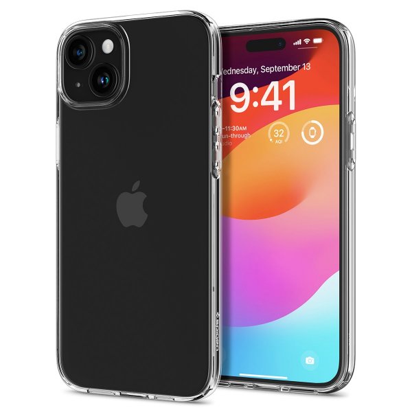 Spigen iPhone 15 Plus Suojakuori Liquid Crystal Crystal Clear