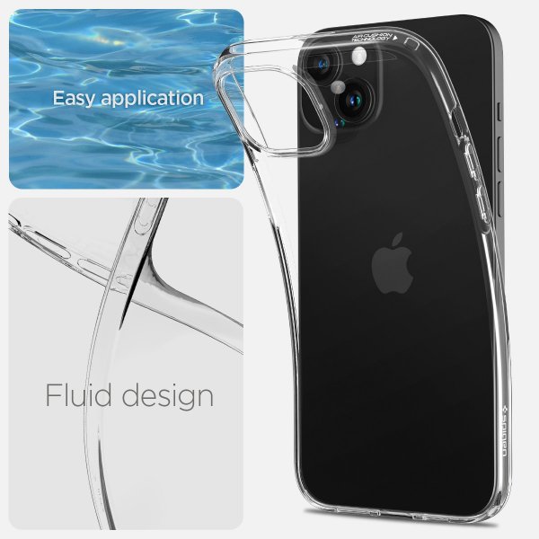 Spigen iPhone 15 Plus Suojakuori Liquid Crystal Crystal Clear