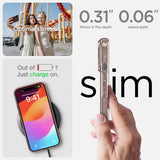 Spigen iPhone 15 Plus Suojakuori Liquid Crystal Glitter Rose Quartz