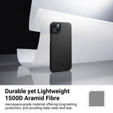 Pitaka iPhone 15 Plus Suojakuori MagEZ Case 4 Musta/Harmaa Twill