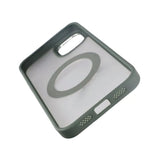 Rvelon iPhone 15 Plus -suojakotelo, pyörivä MagSafe-jalusta, vihreä