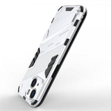 iPhone 15 Plus Suojakuori Jalustalla Valkoinen